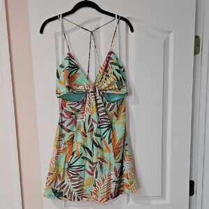 5/ $40 Tropical Leaf Print Dress